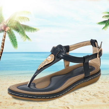 

Women s Sandals Shoes Wedges Fashion Buckle Strap Sandals Summer Flip Flops Shoes For Women