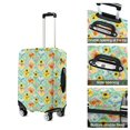 thumbnail image 7 of Pioneer Flower Floral Print Pattern Luggage Cover,Stretch Luggage Protective Sleeve with Top & Side Openings, Reinforced Stitching Gift Ideas for Students Professionals,S(18-20in), 7 of 7
