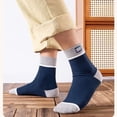 thumbnail image 3 of Calcetines de hombre absorbentes de sudor, transpirables, de algodón, para primavera y verano, hasta media pantorrilla, calcetines cómodos, calcetines de todos los colores, calcetines casuales a, 3 of 5