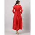 thumbnail image 2 of Juniper Women'S Red Festive Flared Dress, 2 of 5