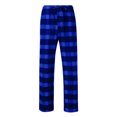 thumbnail image 3 of Puntoco Leisure Pants Men,Men Pants Clearance, Men'S Casual Plaid Loose Sport Plaid Pajama Pants Trousers Blue, 3 of 4