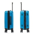 thumbnail image 6 of DUKAP ZAHAV 20" Hardside Lightweight Carry On Luggage with Spinner Wheels, Handle and Trolley, Teal, 6 of 9