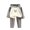 Gray 02, variant on Meresysid Kids Toddler Long Sleeved Winter Boys Girls Solid Color Print Thickening Home Wear Clothes Suit Green
