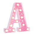 thumbnail image 1 of CSChome Warm White Alphabet Light LED Letter Light - Glitter Alphabet Sign with Hanging Hole, Night Light for Party Wedding Home Decoration, 1 of 7