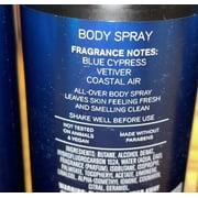 Bath & Body Works Ocean Signature Deodorizing Body Spray For Men 3.7 oz