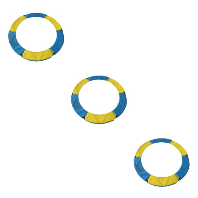 Yuarrent Cojín de repuesto para cama elástica, acolchado de seguridad, cubierta de resorte, amarillo, azul, 1,5 m Type1 NO1