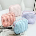 thumbnail image 4 of Ruffle Pouch Bag,Ruffle Makeup Bag,3PCS Gingham Pouch,Ruffle Makeup Pouches Bag,Quilted Ruffle Toiletry BagS Make up Organizer,Mini Ruffle Cosmetic Toiletry Bags for Travel, 4 of 7