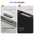 thumbnail image 2 of Magnetic for iPhone 16 Case, [Compatible with MagSafe] Shockproof Protective Ultra Slim Transparent Anti-Scratch Anti-Fingerprint Phone Case Cover with Touchscreen Button, Gray, 2 of 9