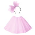 thumbnail image 1 of Robes pour Fillettes Jupe Tutu Ballet Tutu Fêtes Performance Demi-Jupe avec Bandeau Ensemble Robe Vêtements Enfants Robe Fille Vêtements Taille Unique, 1 of 2
