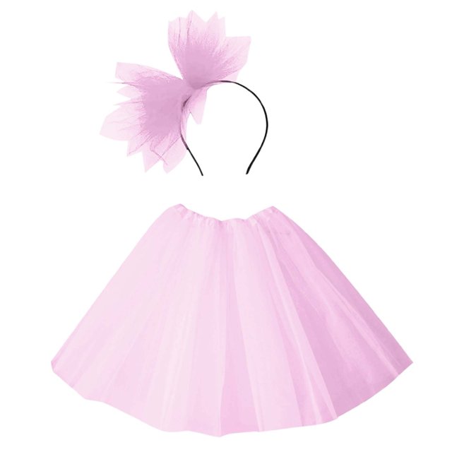 Robes pour Fillettes Jupe Tutu Ballet Tutu Fêtes Performance Demi-Jupe avec Bandeau Ensemble Robe Vêtements Enfants Robe Fille Vêtements Taille Unique