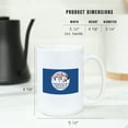 thumbnail image 5 of 15 fl oz Ceramic Mug, Phoenix, Arizona, Colorful Hanging Feathers, Contour, Dishwasher & Microwave Safe, 5 of 5