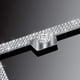 thumbnail image 3 of Marcos de matrícula Bling para mujeres y hombres, paquete de 2 cubiertas de matrícula de diamantes brillantes, soporte para marco de matrícula de coche con diamantes de imitación, marcos de acer, 3 of 5