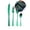 Green, variant on Yoloke Christmas Series Stainless Steel Cutlery Set | 4-Piece Knife, Fork & Spoon | Unique Bake-Like Shape | Easy to Clean | Versatile Tableware