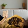 thumbnail image 3 of Tree Soft Flannel Fleece Throw Blanket, Desert Tree on Sunset Sunny Hot Summer Day Safari Horizon Scenery Picture Print, Cozy Plush for Indoor and Outdoor Use, 50" x 70", Orange Brown, by Ambesonne, 3 of 5