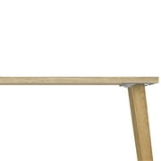 Tvilum Diana 2 Drawer Office Desk with 3 Shelves for Adults, White and Oak Structure