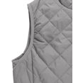 thumbnail image 4 of INSPIRE CHIC Women's Outerwear Vests Stand Collar Padded Gilet Zip Vest 2XL Gray, 4 of 7