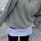 thumbnail image 4 of Blanco CheckLMini Falda Camisa Extensores Capas ajustables Falso Top Conjunto de barrido inferior, 4 of 5