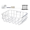 thumbnail image 4 of Colaxi Bicycle Front Cargo Rack Sundries Organizer Practical Durability Versatile Carrier Sturdy Premium Easy to Install Bike Basket Silver Style A, 4 of 8