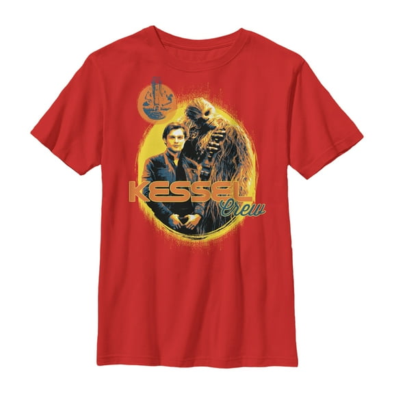 Boy's Solo: A Star Wars Story Kessel Crew Circle Graphic Tee Red Medium