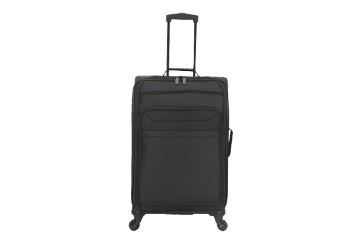 Protege Black 3-Piece Softside Luggage Travel Set, Includes Medium 24-inch Checked Luggage, 24-inch Carry-On Duffel and a Boarding Tote