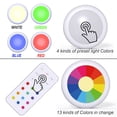 thumbnail image 2 of Led spotlight 6 pcs with 2 remotes rgb design white, 2 of 5