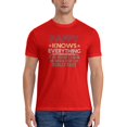 thumbnail image 3 of Pappy Knows Everything If He Doesn'T Know He Makes Stuff Men'S Basic Short Sleeve T-Shirt Red 3x-Large, 3 of 5