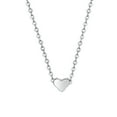 thumbnail image 1 of Collar de plata pura para mujer, collar pequeño en forma de corazón, regalo de cumpleaños y para cualquier ocasión, 1 of 5