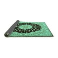 thumbnail image 2 of Ahgly Company Indoor Rectangle Persian Turquoise Blue Traditional Area Rugs, 8' x 10', 2 of 4