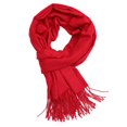 thumbnail image 1 of Chal de pashmina suave y largo para mujer en colores sólidos rojo Hugo Bufanda larga para mujer, 1 of 8
