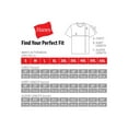 thumbnail image 5 of Hanes Men's and Big Men's Authentic Long Sleeve Tee, up to Size 3XL, 5 of 6