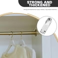 thumbnail image 3 of HEMOTON 4pcs Closet Rod Support Brackets Pole Socket Flange Holders, 3 of 6