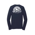 thumbnail image 2 of Gravity Outdoor Co. Chemise à Manches Longues Performance - Bleu Marine Foncé - Logo Blanc - P, 2 of 2
