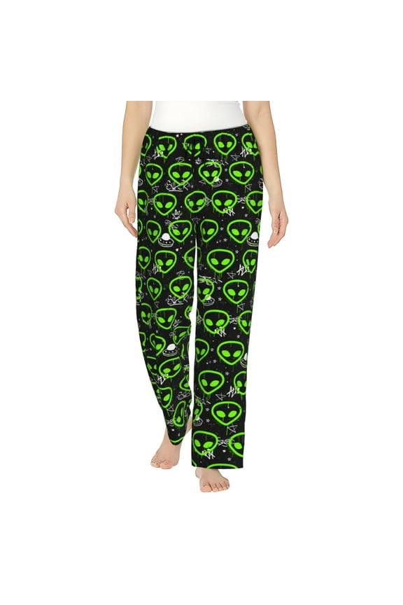 Monster Neon Head Pajamas Pants for Women, Lounge for Women,Womens Pajama Lounge Pants-XX-Large