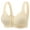 Beige, variant on Women Bras Underwear Shapewear Wireless Armpit Fat Control Push-Up Breathable Front Closure Solid Color Lifting Blue S