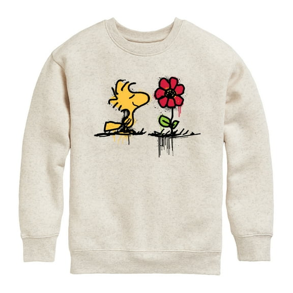 Peanuts - Woodstock Rose - Toddler And Youth Crewneck Fleece Sweatshirt