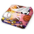 thumbnail image 2 of 3D Printed Flannel Super Soft Soccer Blanket Lightweight Cozy Baseball Basketball Throw Blankets for Sport Fans Kids Adults Gifts 60"X50" 2, 2 of 6