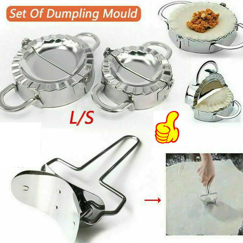 Stainless Steel Dumpling Mould Set Ravioli Maker Mold  Dough Press Cutter Tool 
