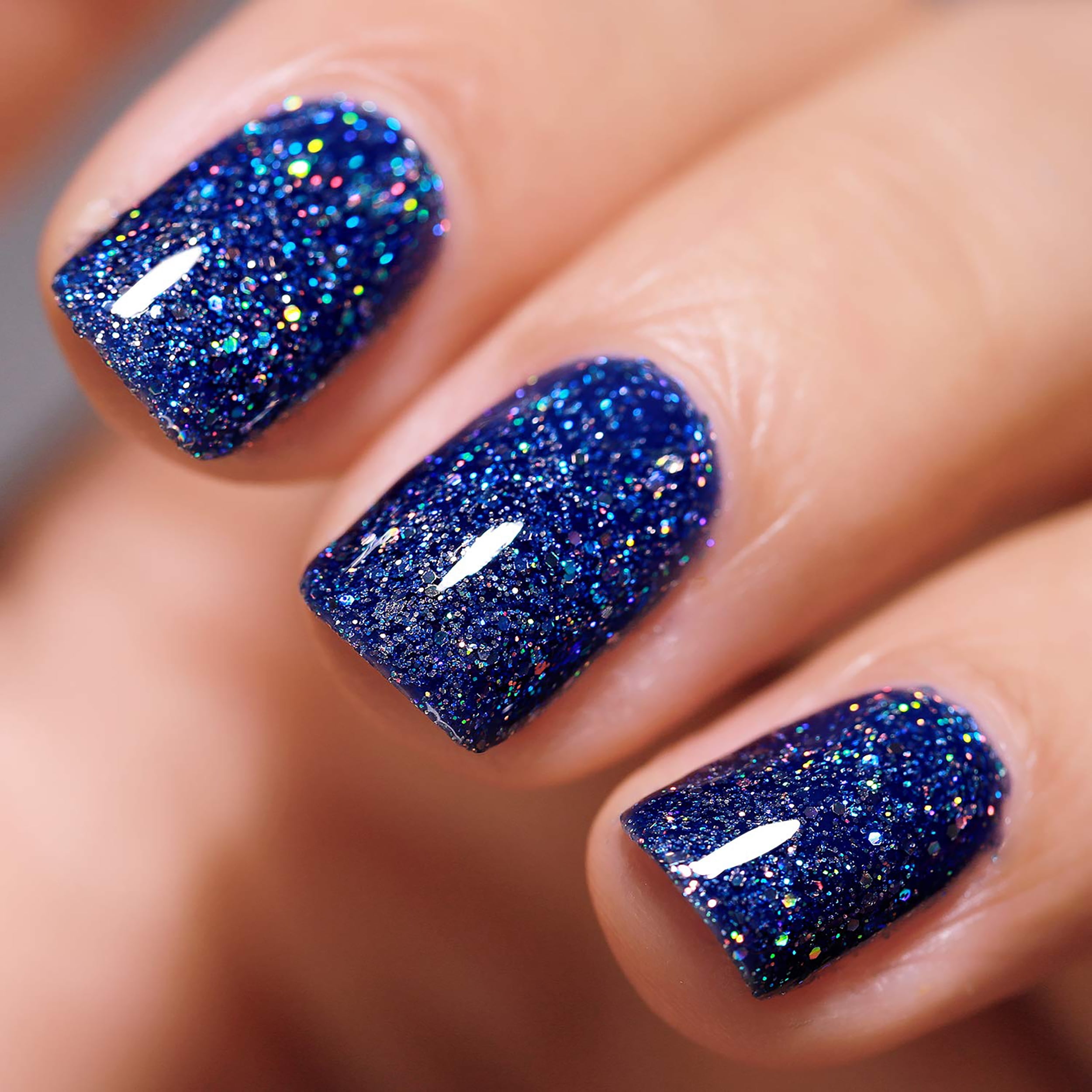 Blue Glitter Nail Polish Wraps - No drying time, no mess! | Personail