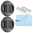 thumbnail image 1 of Cubierta de lente frontal de pinza central Uxcell para lente con rosca de 62 mm, 2 paquetes, 1 of 6