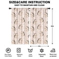 thumbnail image 2 of Blackout Kids Curtains,Hedgehog Pattern with Flowers Childrens Insulated Curtains Set Of 2,Bedroom Essentials,Toddler Room Decor 42"x84"(106x213cm), 2 of 4