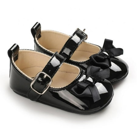 

Ardorlove Baby Girl Mary Jane Flat Shoes - Non Slip Rubber Sole Newborn Princess Dress Shoes Toddler Walking Shoes