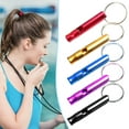 thumbnail image 3 of 3 Pcs Sifflets d'Urgence Multifonctions Super Forts avec Porte-Clés Traitement Anodique Signalisation Sifflets de Survie Portables pour Randonnée, 3 of 7