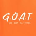 thumbnail image 6 of Wild Bobby Goat God Over All Things Inspirational/Christian Women Graphic Tee, Orange, XX-Large, 6 of 6