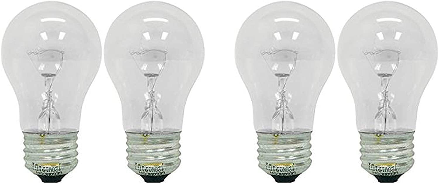 4 Pack Lava Brand 40 Watt Replacement Bulbs for 16.3" and 17"/52oz & 32oz lamps 