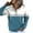 Blue, variant on Shirts for Women Dressy Casual Work Winter Comfy Hooded Long Sleeve Bubble One Shoulder with Pocket Solid Color Hoodie Cotton Sweatshirts(Navy,L)