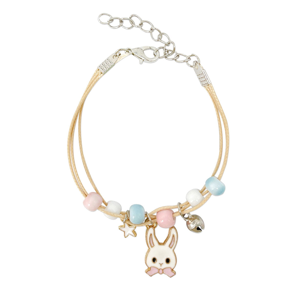 Rabbit Charm Bracelet Hand-Enameled, Pearls, and Bunny Charms for Easter –  Blackberry Designs Jewelry