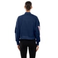 thumbnail image 2 of Women's New Era x Alpha Industries Navy Atlanta Braves Cropped Full-Zip Jacket, 2 of 4