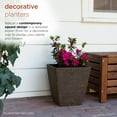 thumbnail image 5 of Alpine Corporation 13" x 14" Stone-Look Planters, Brown, Set of 2, 5 of 13