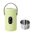 thumbnail image 1 of ZZHZGZ Canada Clearance Sale Multifunctional Portable Cooking Mini Ceramic Glazed Inner with Steamer and 12 Hour Timer For Meals, 1 of 7