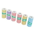 thumbnail image 1 of Paper 6 Roll Thermal Printing Paper Multi Color 57x25mm Smoothly Self Adhesive Thermal Inkless Printer Paper for Photo Note Label, 1 of 7